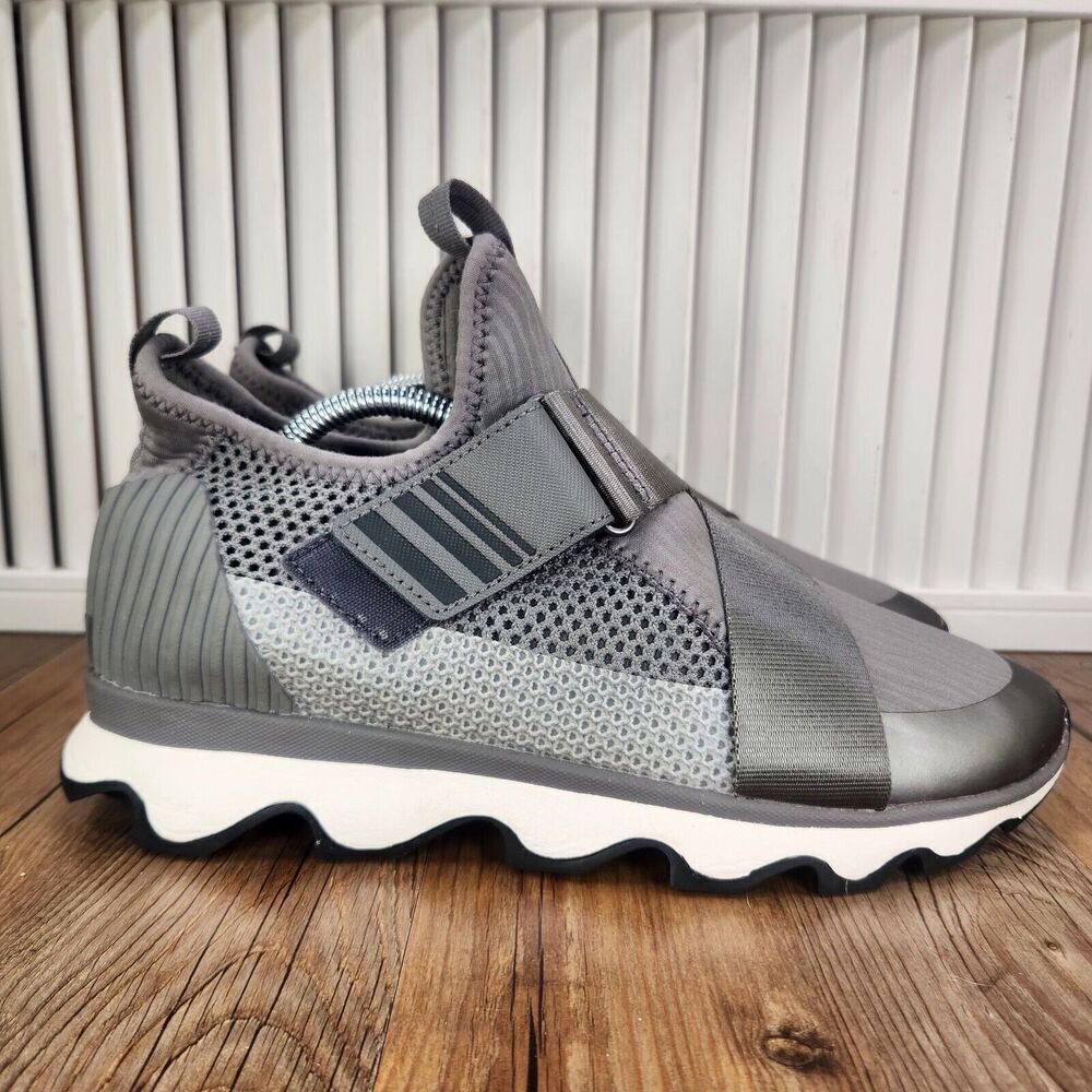 Sorel Kinetic Sneak NL2909-052 Womens Sz 11 Gray Comfort Trainers Sneakers Shoes